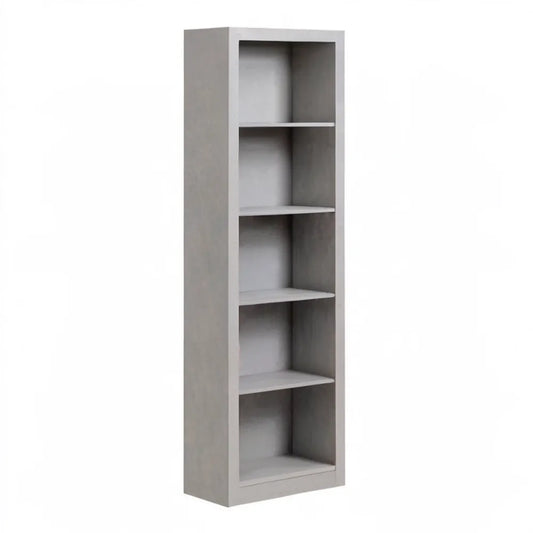 Regał na książki MDF w kolorze szarego betonu 180 x 40 x 30 cm