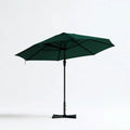 Ośmiokątny parasol ogrodowy Ø 300 cm, wysokość 250 cm, ciemnozielony/czarny